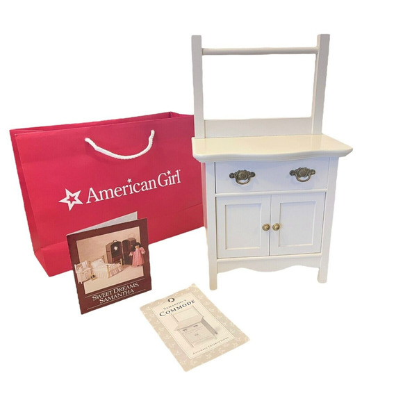 American Girl Pleasant Company SAMANTHA COMMODE + Pamphlets Nightstand Dresser! - Picture 12 of 12